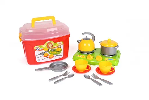 Набір посуду в валізці, 14 елементів 5934 - фото 1