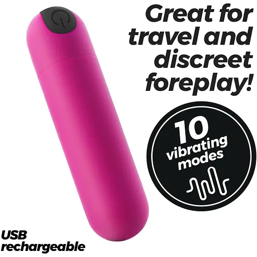 Вібраційна куля Crushious акумуляторна Imoan рожева 7.6 х 2 см - фото 5