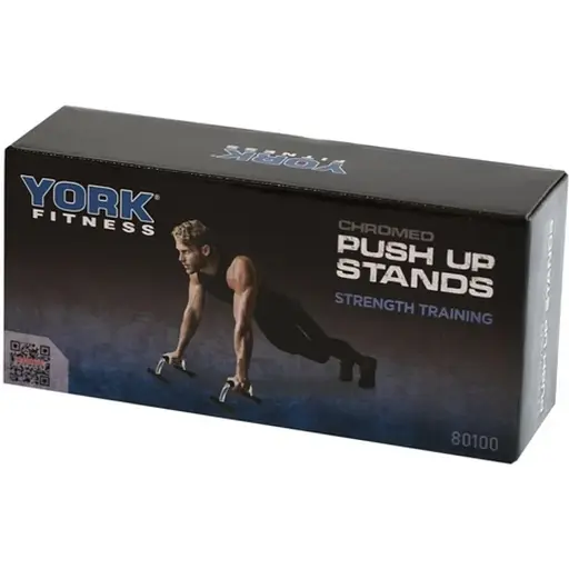 Упоры для отжиманий York Fitness (пара), хром - фото 7