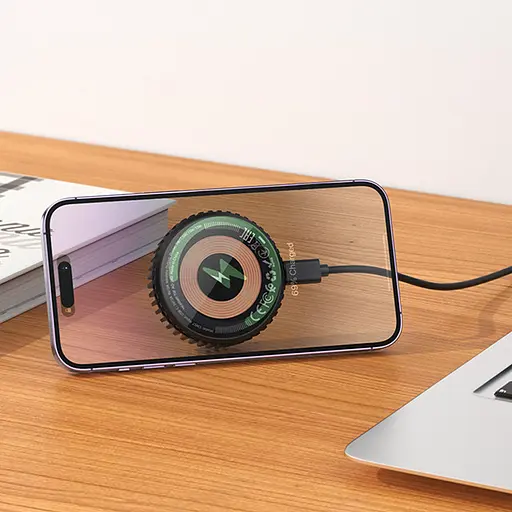 БЗУ Hoco CW57 Air-cooled 15W magnetic wireless fast charger - фото 8