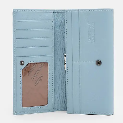 Гаманець жіночий шкіряний Horse Imperial A0001 блакитний - фото 5