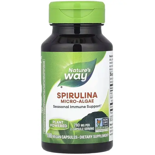 Спіруліна Nature's Way Spirulina Micro-Algae 100 вегакапсул - фото 1