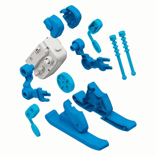 Игрушка робот-конструктор Clementoni Science & Play Skier (75136) - фото 4