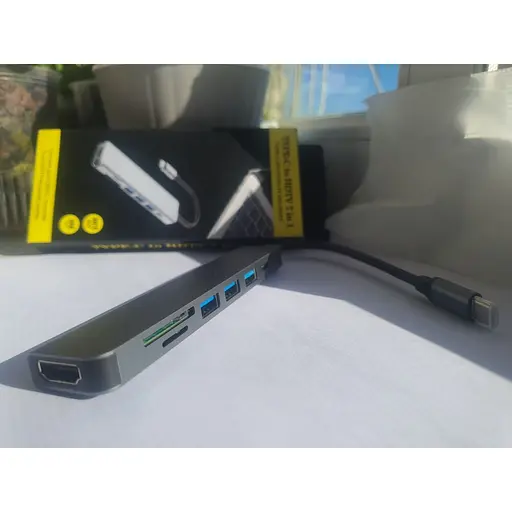 Багатопортовий активний USB Hub Hoco розгалужувач адаптер перехідник 8 в 1 Usb-концентратор для ноутбука і Macbook - фото 10