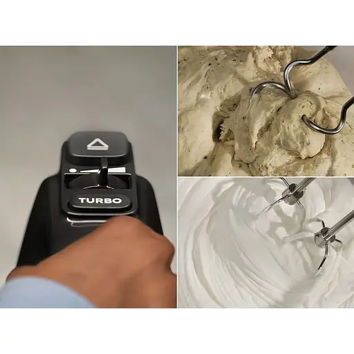 Міксер ручний Electrolux 500Вт насадки-4 турборежим сірий темний - фото 7