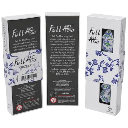 Набір кубиків Full Art Dice Set: Porcelain , 7 шт. (SWSPPORC)