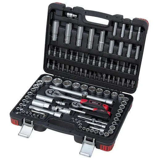 Набор торцевых насадок и бит Ultra 1/4", 1/2" 108 шт CrV Taiwan (6003132) - фото 1