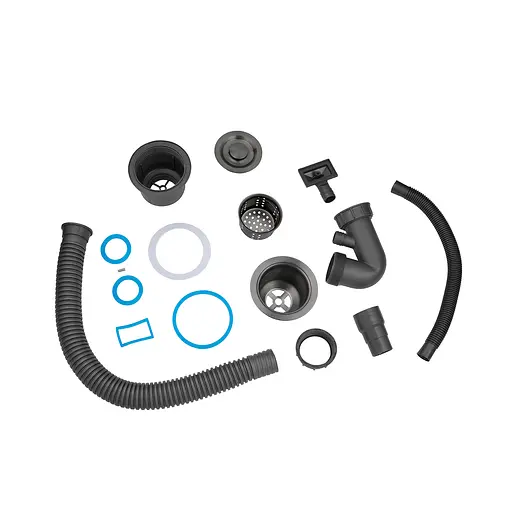 Кухонна мийка Kroner KRP Schwarze - 7848LHM PVD (3.0/1.0 мм) CV030023, Чорний - фото 8