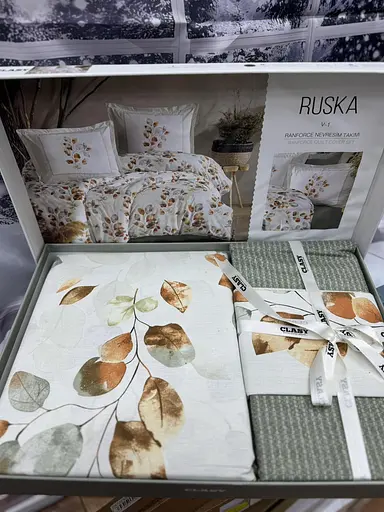 Постільна білизна Ruska V1 Mint Ранфорс Clasy pbe0052054 - фото 3