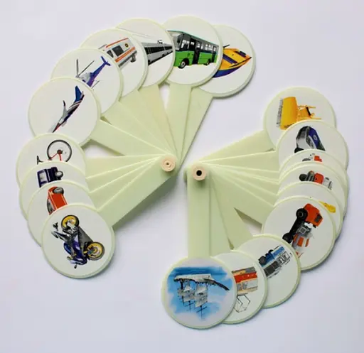 Віяло Транспорт, 20 видів, 2 шт. в упаковці