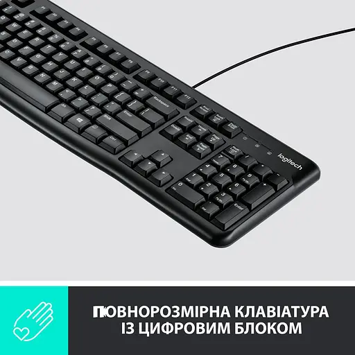 Комплект (Клавіатура та Миша) Logitech MK120 Desktop (920-002563) USB Black - фото 4