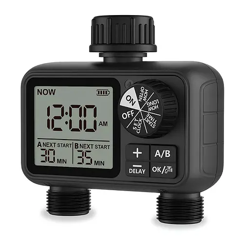 Программируемый таймер подачи воды XON WaterTimer X346 для полива (XWTDB2152401B 3510) Черный - фото 1