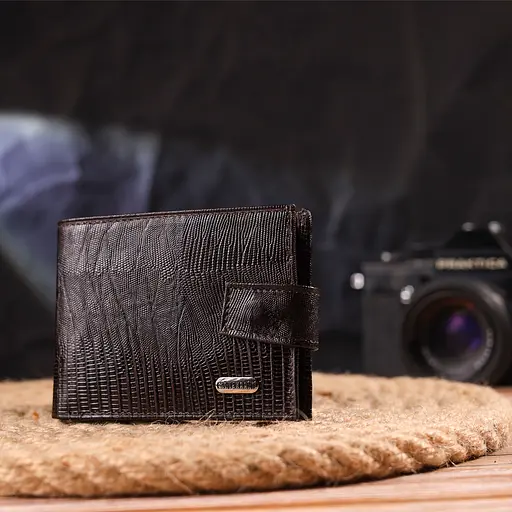 Мужской кожаный кошелек Canpellini 11х8.3х1 см acs0025062 - фото 6