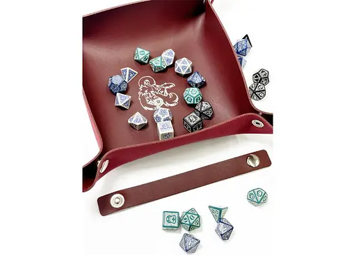 Настільна гра Планета Ігор Лоток для кубиків Дракон (бургунді) (Dice tray Dragon burgundy) (pi-dt006) - фото 5