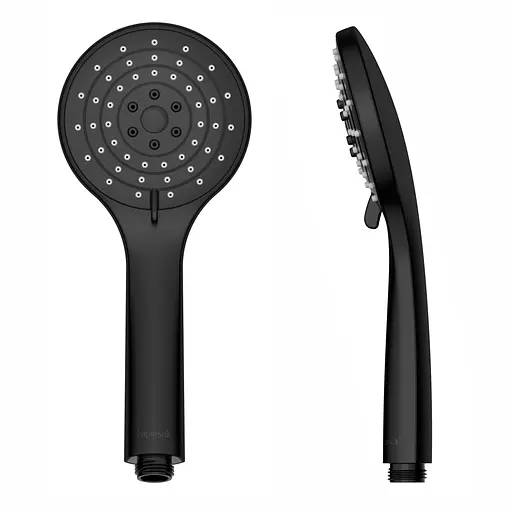 Ручной душ Imprese 100 мм, 3 режима, блистер, чорний матовий black matt f03600110AB, Черный матовый - фото 1