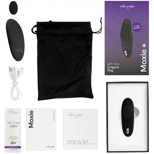 Смарт-вібратор у трусики We-Vibe Moxie+ Satin Black пульт ДУ - фото 2