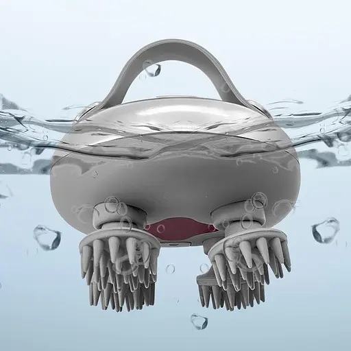 Беспроводной массажер для головы 3 режима 4 сменные массажные головки - фото 2