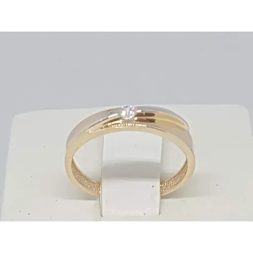 Золотое кольцо Столичная Ювелирная Фабрика с фианитом. 140522 16 - фото 4