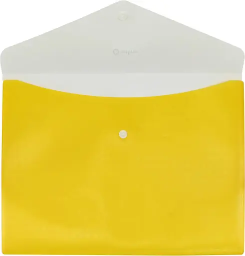 Папка-конверт А4 конверт на кнопці O35206 Optima, 2 відділи (4044572552064) Жовтий - фото 2