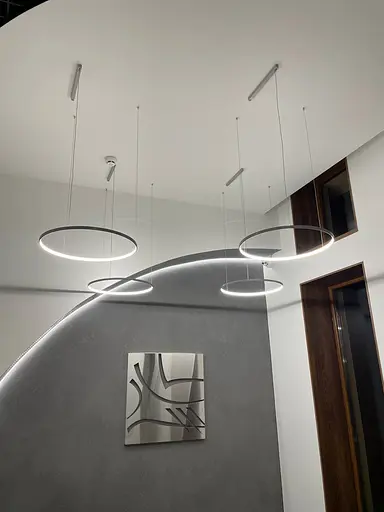 Підвісний стельовий світильник Babich Studio Ring 550 Black (RAL 9005) - фото 6