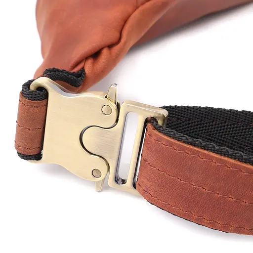 Бананка для чоловіків відмінної якості з натуральної шкіри вінтажної SHVIGEL 34х14х7 см sum0027446 - фото 6