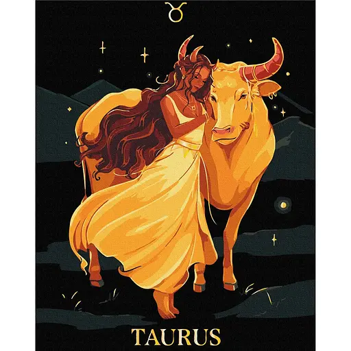 Картина за номерами на підрамнику Brushme Телець Соломія Ковальчук