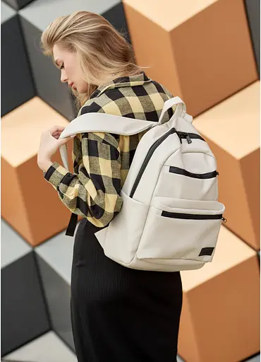 Женский рюкзак Sambag ZARD LRT серый 46 х 28 х 13 см (25058030) - фото 1