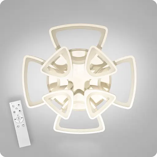 Люстра світлодіодна 517 Light 3color з пультом 216Вт Білий (01705) - фото 1