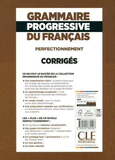Grammaire Progressive du Francais. Perfectionnement (B2/C2). Corriges - фото 2