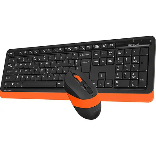 Бездротовий комплект (клавіатура + миша) A4Tech F1110 Fstyler Wireless Orange (FG1010 (Orange)) - фото 4