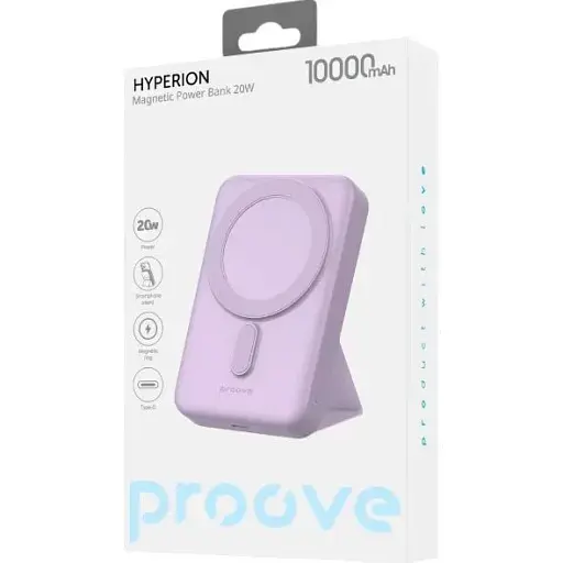 Зовнішній акумулятор Proove Hyperion 10000mAh 20W Purple (PBHN15020009) [143603] - фото 7