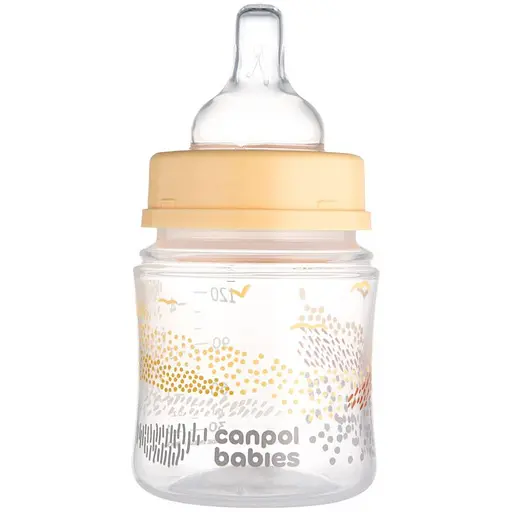 Бутылка Canpol babies Easystart Mountains антиколиковая с широким отверстием 120 мл бежевая (35/242_bei) - фото 2