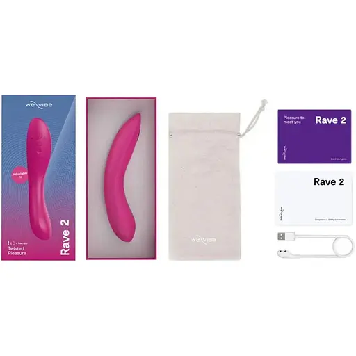 Вібратор We-Vibe Rave 2 Twisted Pleasure Pink + App SO8769 (108462) - фото 9
