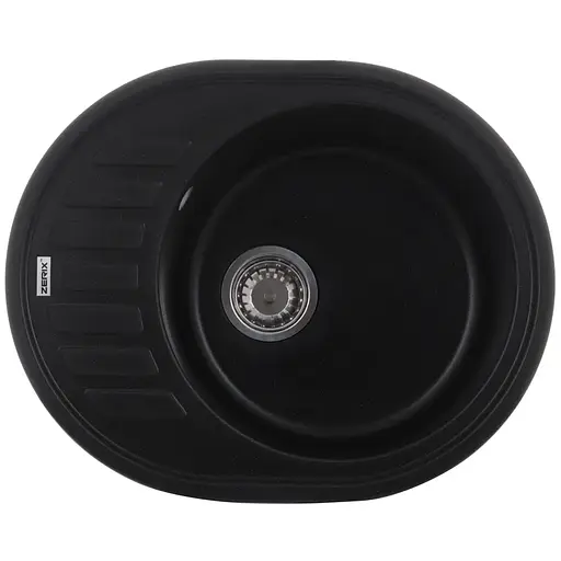 Кухонная мойка Zerix ZS-6250R-14 black металлик ZX4554, Черный матовый - фото 1