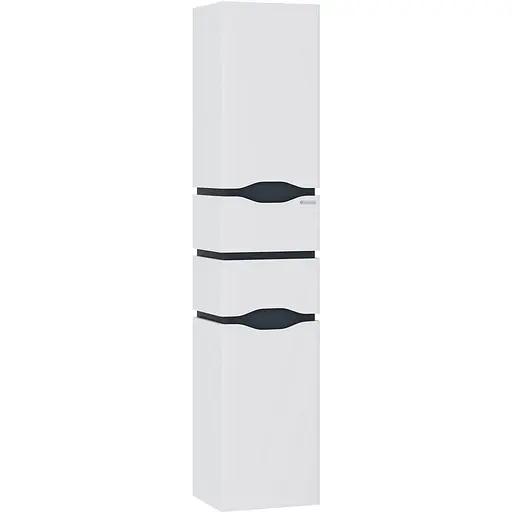 Пенал підвісний Sanwerk "Алесса Air" 35 сірий з кошиком для білизни MV0000370 правий, Сірий - фото 1