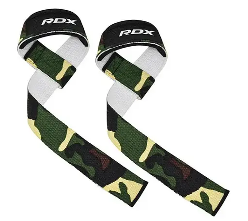 Лямки для тяги RDX W1 Gym Single Strap Camo Green Plus (WAN-W1CGN+) - фото 2