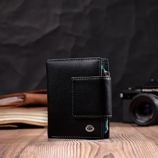 Жіночий шкіряний гаманець ST Leather 9х12х1.5 см acs0028361 - фото 7