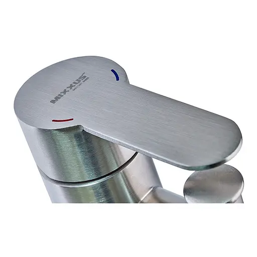 Змішувач для умивальника з гігієнічним душем Mixxus DAX-001-SH нержавіюча сталь MI6072, Нержавіюча сталь - фото 2