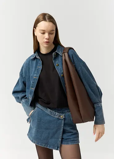 Женская сумка Sambag HOBO L шоколадная 34 х 37 х 16 см (53300020) - фото 4