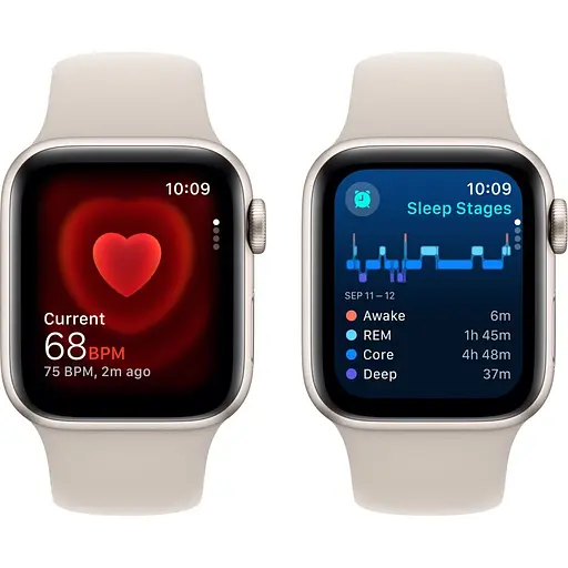Смарт-часы Apple Watch SE 2 GPS 40mm Starlight Aluminum Case with Starlight Sport Band S/M (MR9U3) [95073] - фото 5