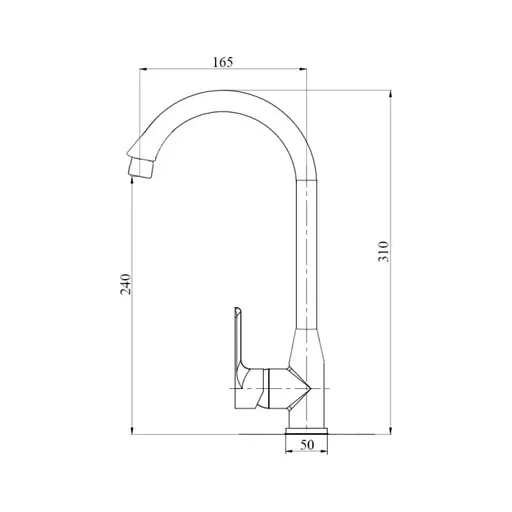 Смеситель для кухни Brinex 35B 007 - фото 3