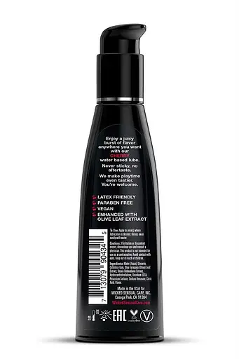 Лубрикант на водній основі Wicked Sensual Care Aqua cherry flavored 120 мл - фото 2