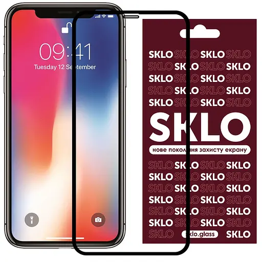 Захисне скло SKLO 3D для Apple iPhone 11 Pro Max/XS Max 6.5 Чорний
