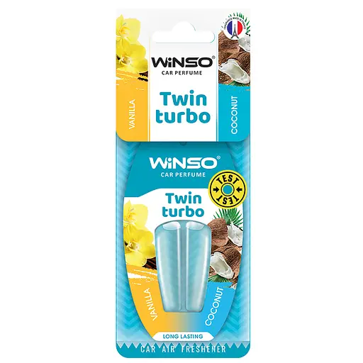 Ароматизатор Winso Twin Turbo - Vanilla & Coconut с двойной капсулой (538380)
