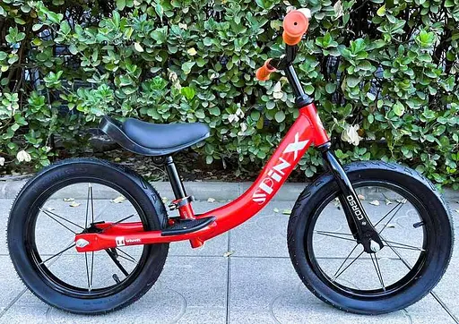 Велобіг Corso Spin-X, сталева рама, колесо 14", надувні колеса, підніжка, підставка для ніг, дзвоник PX-280-14 - фото 2