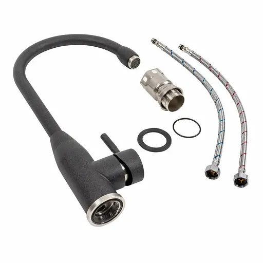 Смеситель для кухни Platinum 26 FHP (7456) Карбон Черный - фото 2