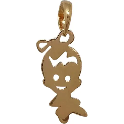 Серебряная подвеска Qvaliz Малышка с позолотой. 70300852