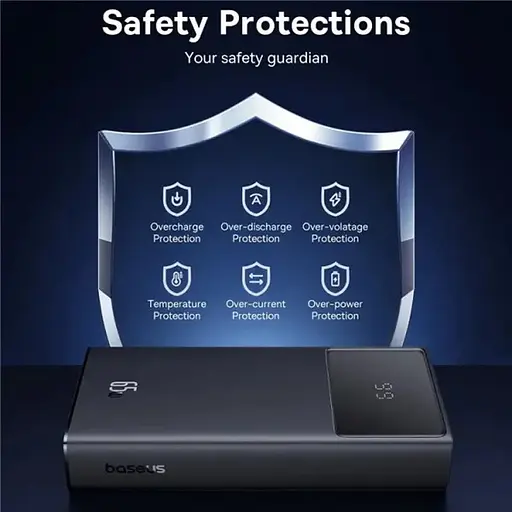 Портативний ЗП Power Bank Baseus Star-Lord Digital Display 65W 20000 mAh (P10022906113-00) Cluster Black - фото 7