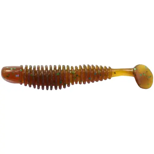 Силікон Reins Bubbling Shad 3" 565 Motor Oil Green Flake (8 шт/уп)