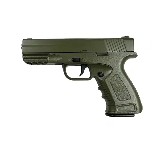 Страйкбольний пістолет Galaxy Glock, метал, зелений, вага 560 г, G39G